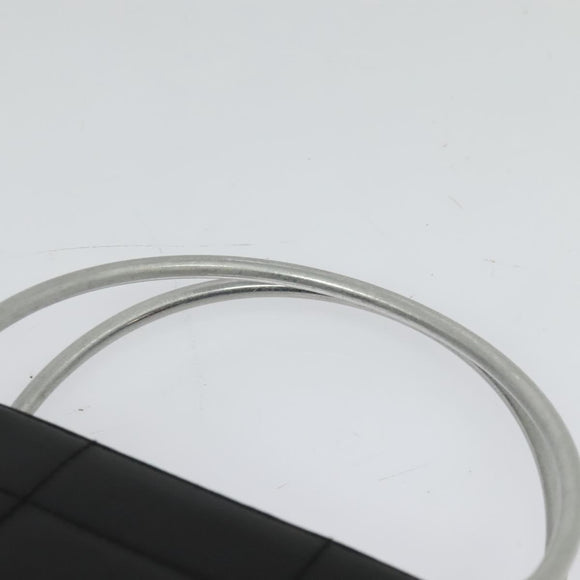 CHANEL Choco Bar Hand Bag Leather Black Silver CC Auth 126757