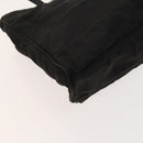 FENDI Zucca Canvas Hand Bag Nylon Black Silver Auth 126764-11