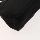 FENDI Zucca Canvas Hand Bag Nylon Black Silver Auth 126764-13