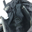 FENDI Zucca Canvas Hand Bag Nylon Black Silver Auth 126764-18