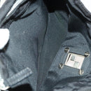 FENDI Zucca Canvas Hand Bag Nylon Black Silver Auth 126764-19