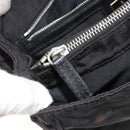FENDI Zucca Canvas Hand Bag Nylon Black Silver Auth 126764-22
