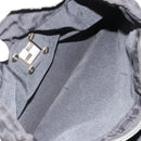 FENDI Zucca Canvas Hand Bag Nylon Black Silver Auth 126764-24