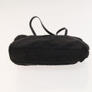 FENDI Zucca Canvas Hand Bag Nylon Black Silver Auth 126764-9