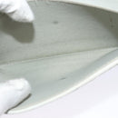 Christian Dior Wallet Shoulder Bag Leather White Auth 126770-21