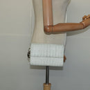 Christian Dior Wallet Shoulder Bag Leather White Auth 126770-23