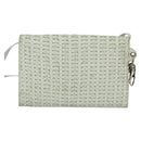 Christian Dior Wallet Shoulder Bag Leather White Auth 126770-3