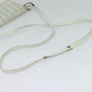 Christian Dior Wallet Shoulder Bag Leather White Auth 126770-7