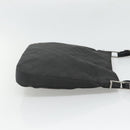 GUCCI GG Canvas Shoulder Bag Nylon Black Silver Auth 126780-4