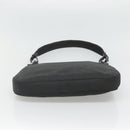 GUCCI GG Canvas Shoulder Bag Nylon Black Silver Auth 126780-5