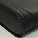 MCM Studs Hand Bag Leather Black Gold Auth 126781-16