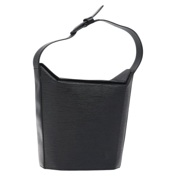 LOUIS VUITTON Epi Sac Seau Shoulder Bag Black M80161 LV Auth 126787