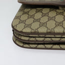 GUCCI GG Supreme Web Sherry Line Bag PVC Beige 001 113 6862 8039 Auth 126794-11