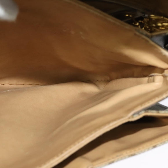 GUCCI GG Supreme Web Sherry Line Bag PVC Beige 001 113 6862 8039 Auth 126794