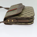 GUCCI GG Supreme Web Sherry Line Bag PVC Beige 001 113 6862 8039 Auth 126794-4