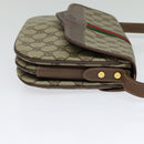 GUCCI GG Supreme Web Sherry Line Bag PVC Beige 001 113 6862 8039 Auth 126794-5