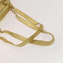 LOEWE Anagram Chain Shoulder Bag Leather Gold Auth 126798-7