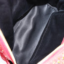 MCM Logogram Vicetos studs Backpack Leather Red Gold Auth 126799A-11