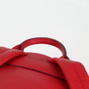 MCM Logogram Vicetos studs Backpack Leather Red Gold Auth 126799A-8