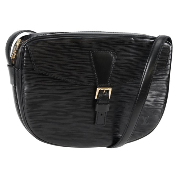 LOUIS VUITTON Epi Jeune Fille MM Shoulder Bag Black M52152 LV Auth 126801V