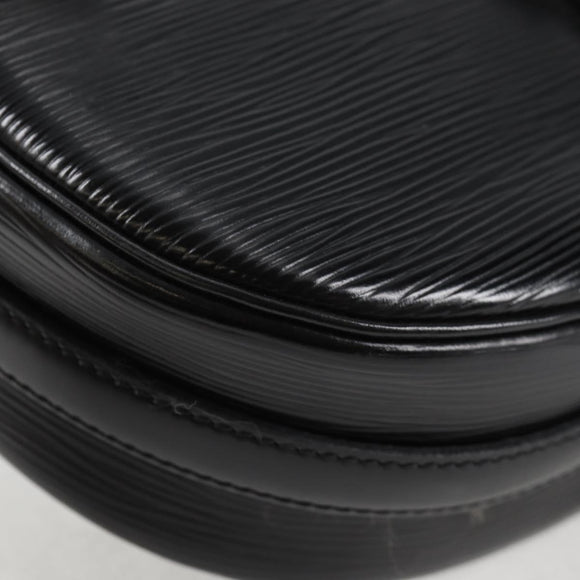 LOUIS VUITTON Epi Jeune Fille MM Shoulder Bag Black M52152 LV Auth 126801V