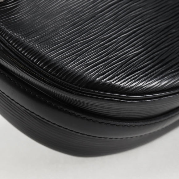 LOUIS VUITTON Epi Jeune Fille MM Shoulder Bag Black M52152 LV Auth 126801V