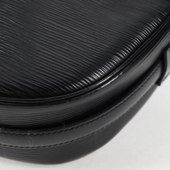 LOUIS VUITTON Epi Jeune Fille MM Shoulder Bag Black M52152 LV Auth 126801V