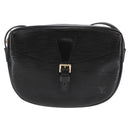 LOUIS VUITTON Epi Jeune Fille MM Shoulder Bag Black M52152 LV Auth 126801V-13