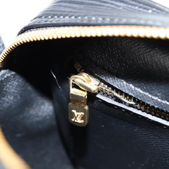 LOUIS VUITTON Epi Jeune Fille MM Shoulder Bag Black M52152 LV Auth 126801V