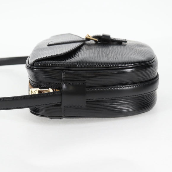 LOUIS VUITTON Epi Jeune Fille MM Shoulder Bag Black M52152 LV Auth 126801V