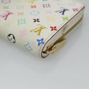 LOUIS VUITTON Monogram Multicolor Zippy Coin Purse White M93741 LV Auth 126806-15
