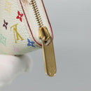 LOUIS VUITTON Monogram Multicolor Zippy Coin Purse White M93741 LV Auth 126806-8