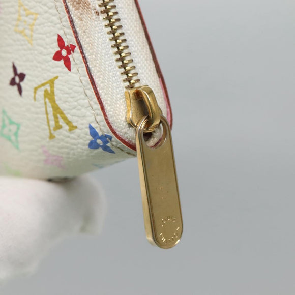 LOUIS VUITTON Monogram Multicolor Zippy Coin Purse White M93741 LV Auth 126806