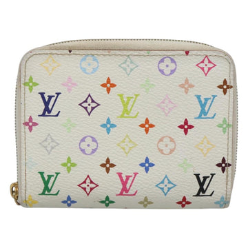 LOUIS VUITTON Monogram Multicolor Zippy Coin Purse White M93741 LV Auth 126806 - 0
