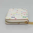 LOUIS VUITTON Monogram Multicolor Zippy Coin Purse White M93741 LV Auth 126806-4