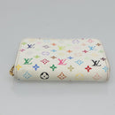 LOUIS VUITTON Monogram Multicolor Zippy Coin Purse White M93741 LV Auth 126806-6