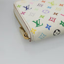 LOUIS VUITTON Monogram Multicolor Zippy Coin Purse White M93741 LV Auth 126806-14