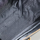 VERSACE Hand Bag PVC Leather 2way Black Gold Auth 126813-12