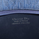 Christian Dior Trotter Canvas Hand Bag Navy Gold Auth 126815-11