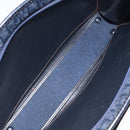 Christian Dior Trotter Canvas Hand Bag Navy Gold Auth 126815-16