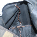 FENDI Pecan Canvas Tote Bag Nylon Brown Black Auth 126824-18