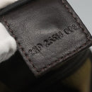 FENDI Pecan Canvas Tote Bag Nylon Brown Black Auth 126824-20
