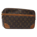 LOUIS VUITTON Monogram Compiegne 28 Clutch Bag M51845 LV Auth 126832-1