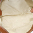 GUCCI GG Canvas Shoulder Bag Beige Silver 337598 Auth 126845-11