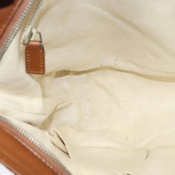 GUCCI GG Canvas Shoulder Bag Beige Silver 337598 Auth 126845