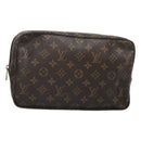 LOUIS VUITTON Monogram Trousse Toilette 28 Clutch Bag M47522 LV Auth 126851-1