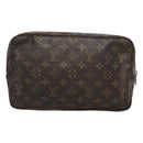 LOUIS VUITTON Monogram Trousse Toilette 28 Clutch Bag M47522 LV Auth 126851-2