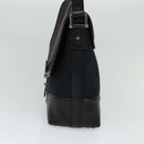 GUCCI Web Sherry Line GG Canvas Shoulder Bag Black Red Green Auth 126871-5