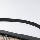 BURBERRY Nova Check Shoulder Bag Canvas Leather Beige Silver Auth 126873V-8