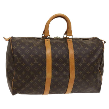 LOUIS VUITTON Monogram Keepall 45 Boston Bag M41428 LV Auth 126875